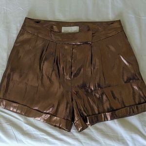 NWT Fleur du Mal | Metallic Shorts